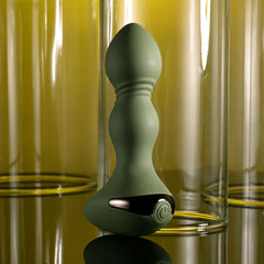 Evolved LIEUTENANT 12.2 cm USBR Vibrating Butt Plug - Green