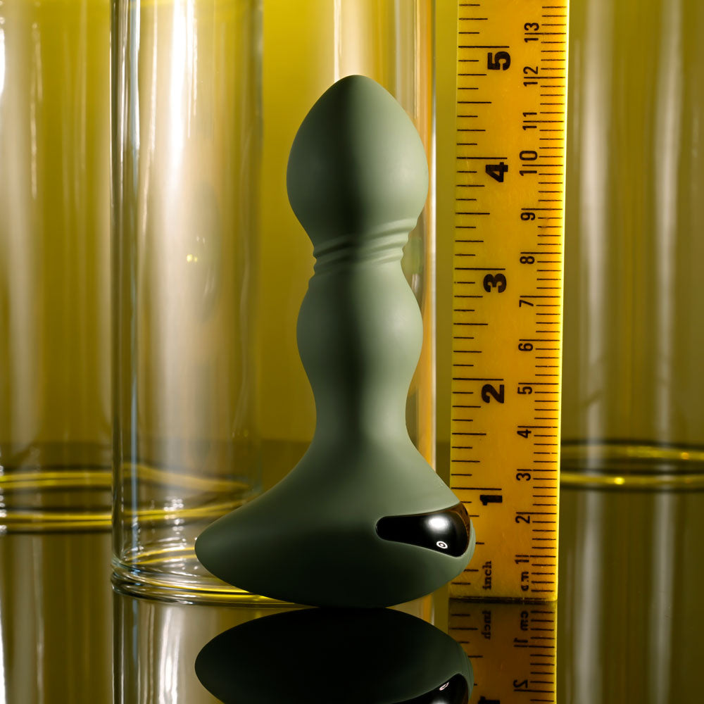 Evolved LIEUTENANT 12.2 cm USBR Vibrating Butt Plug - Green