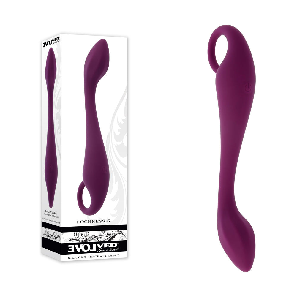 Evolved LOCHNESS G  19 cm USBR Vibrator - Purple