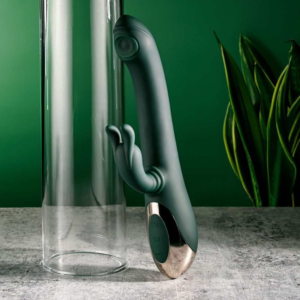Evolved RABBIT TAP TAP -  25 cm USB Rechargeable Rabbit Vibrator with Tapping Tip