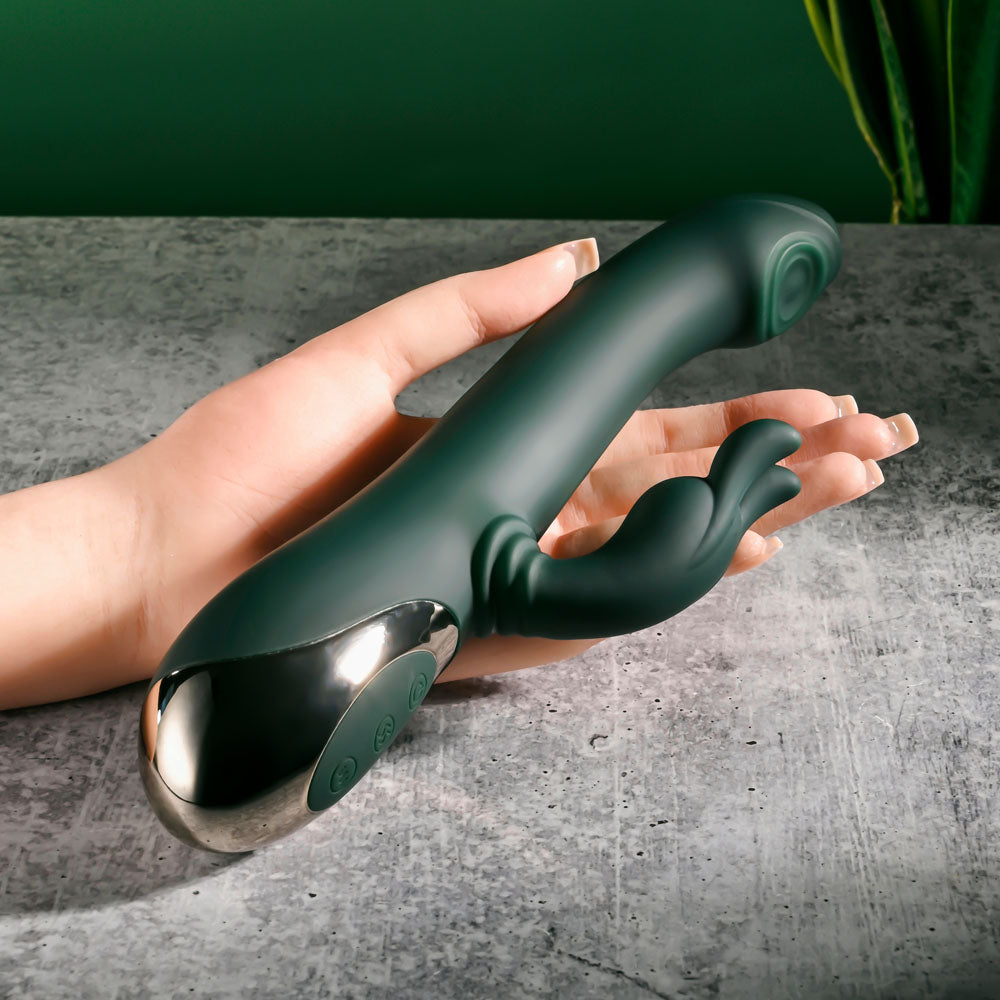 Evolved RABBIT TAP TAP -  25 cm USB Rechargeable Rabbit Vibrator with Tapping Tip