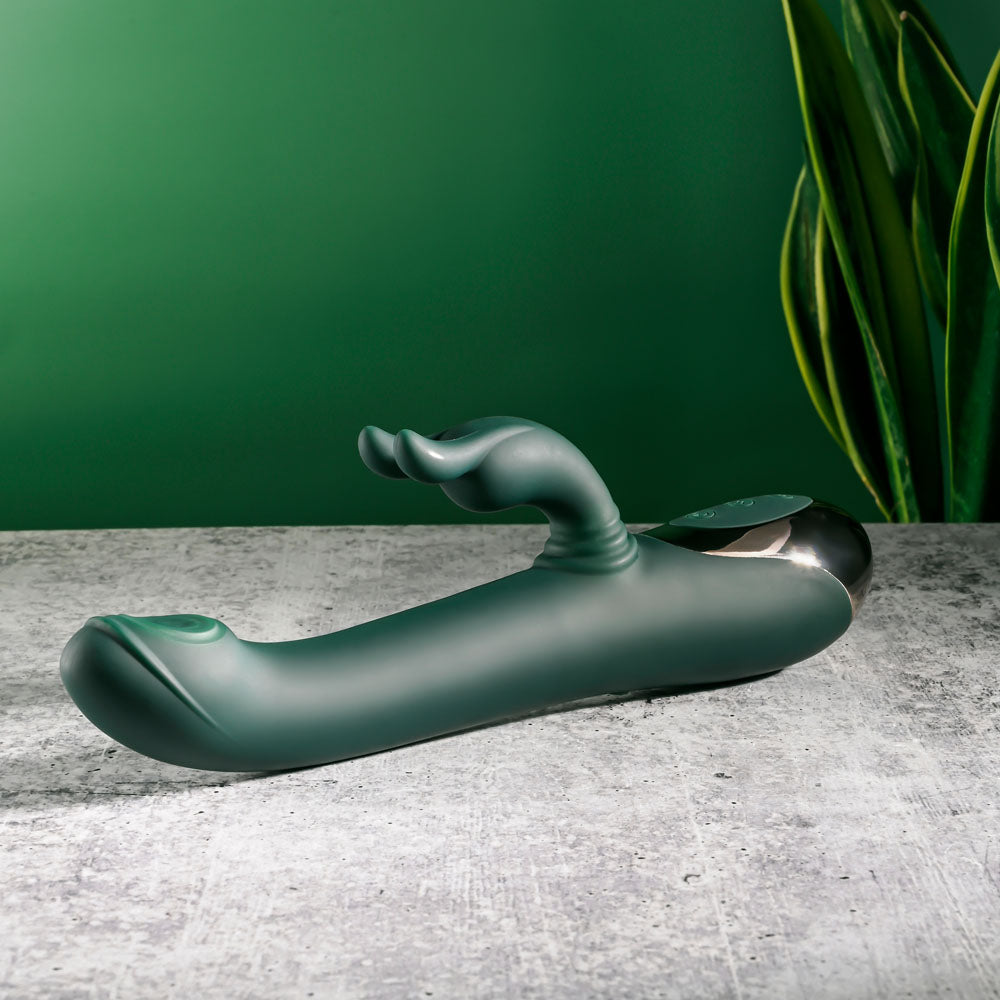 Evolved RABBIT TAP TAP -  25 cm USB Rechargeable Rabbit Vibrator with Tapping Tip