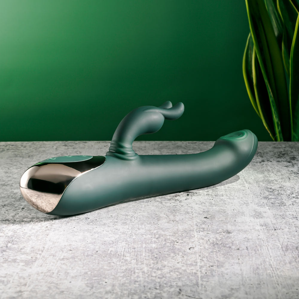 Evolved RABBIT TAP TAP -  25 cm USB Rechargeable Rabbit Vibrator with Tapping Tip