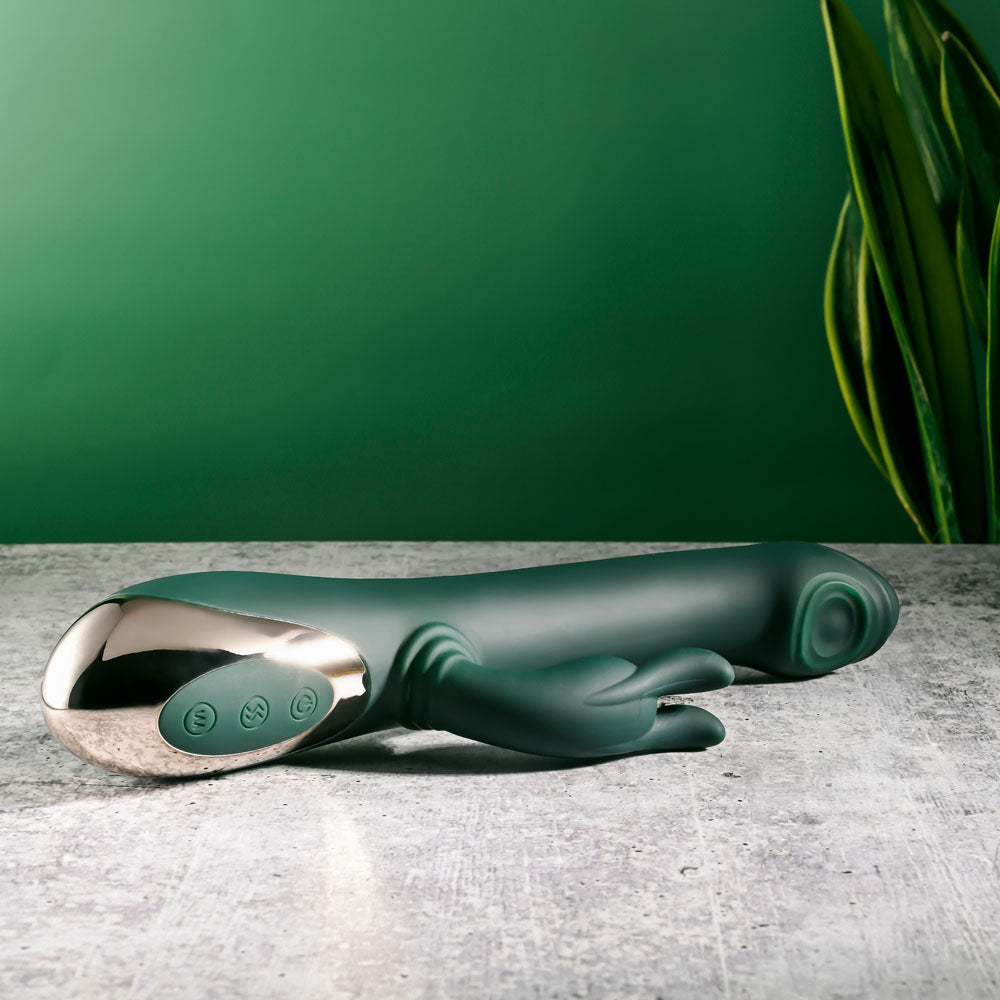 Evolved RABBIT TAP TAP -  25 cm USB Rechargeable Rabbit Vibrator with Tapping Tip
