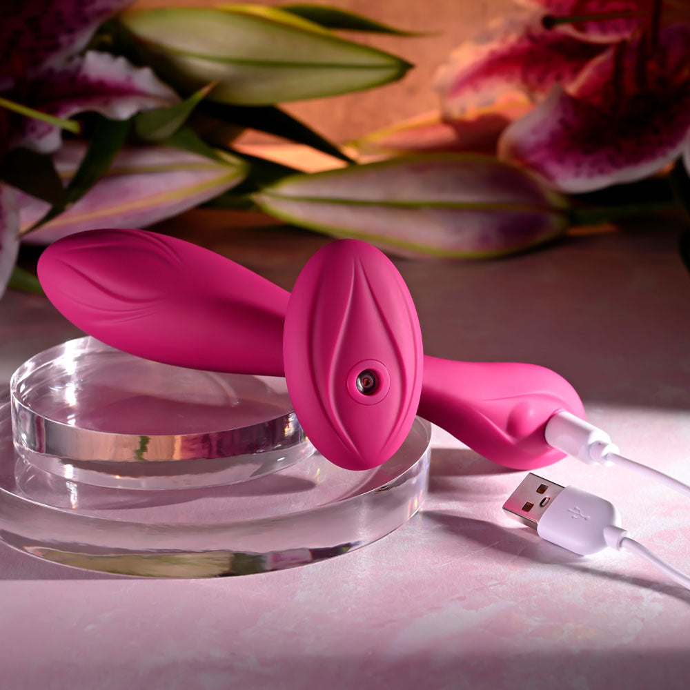 Evolved CHERRY POSE -  16.1 cm USB Rechargeable Flexible & Posable Vibrator with Remote