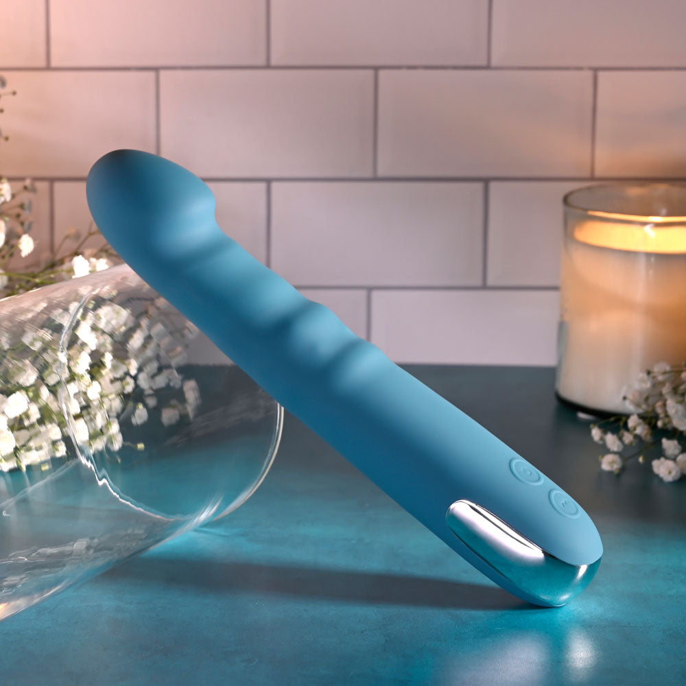 Evolved QUEEN OF ALL TRADES -  22.6 cm USB Rechargeable Thrusting & Rotating Vibrator