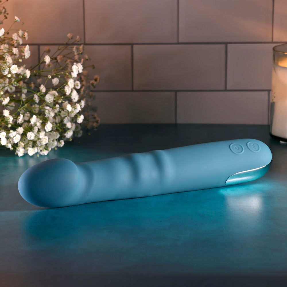 Evolved QUEEN OF ALL TRADES -  22.6 cm USB Rechargeable Thrusting & Rotating Vibrator
