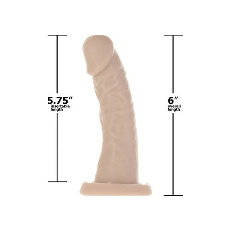 Edward  6"  Dong w Bullet Beige - Shhh...