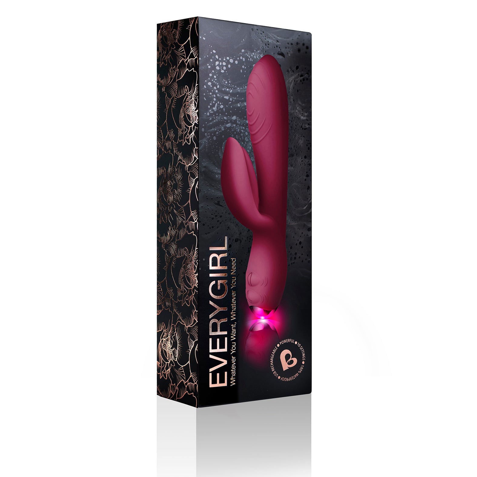 Every Girl Rabbit Vibrator Burgundy - Shhh...