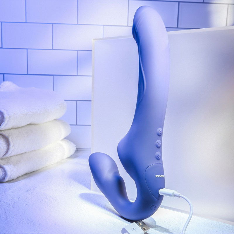 Evolved 2 BECOME 1 Multi function vibrator - Purple - Shhh...