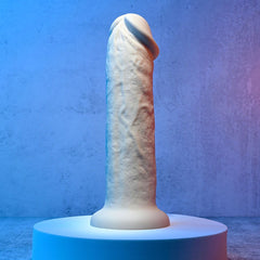 Evolved 7'' GIRTHY VIBRATING DONG Light Skin - Shhh...