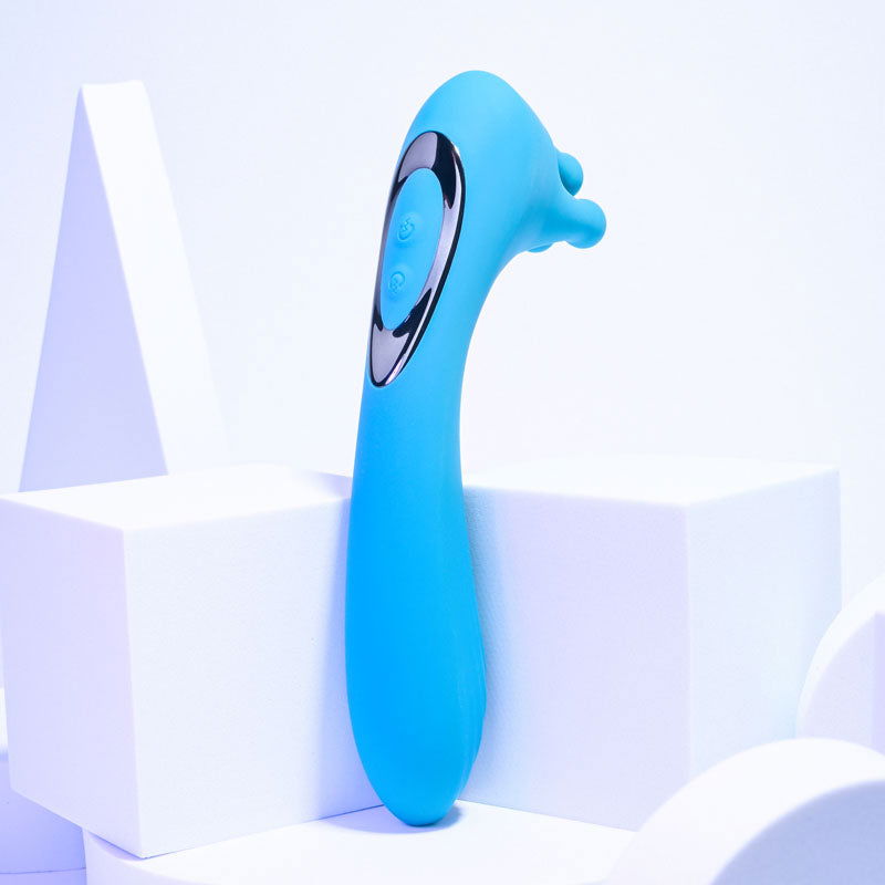 Evolved HEADS OR TAILS Pussy & Massage Vibe - Teal - Shhh...