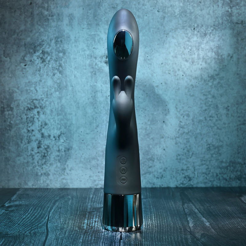 Evolved Heat Up & Chill - 24.1 cm USB Rechargeable Heating & Cooling Rabbit Vibrator - Shhh...