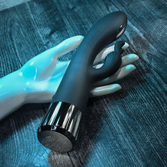 Evolved Heat Up & Chill - 24.1 cm USB Rechargeable Heating & Cooling Rabbit Vibrator - Shhh...