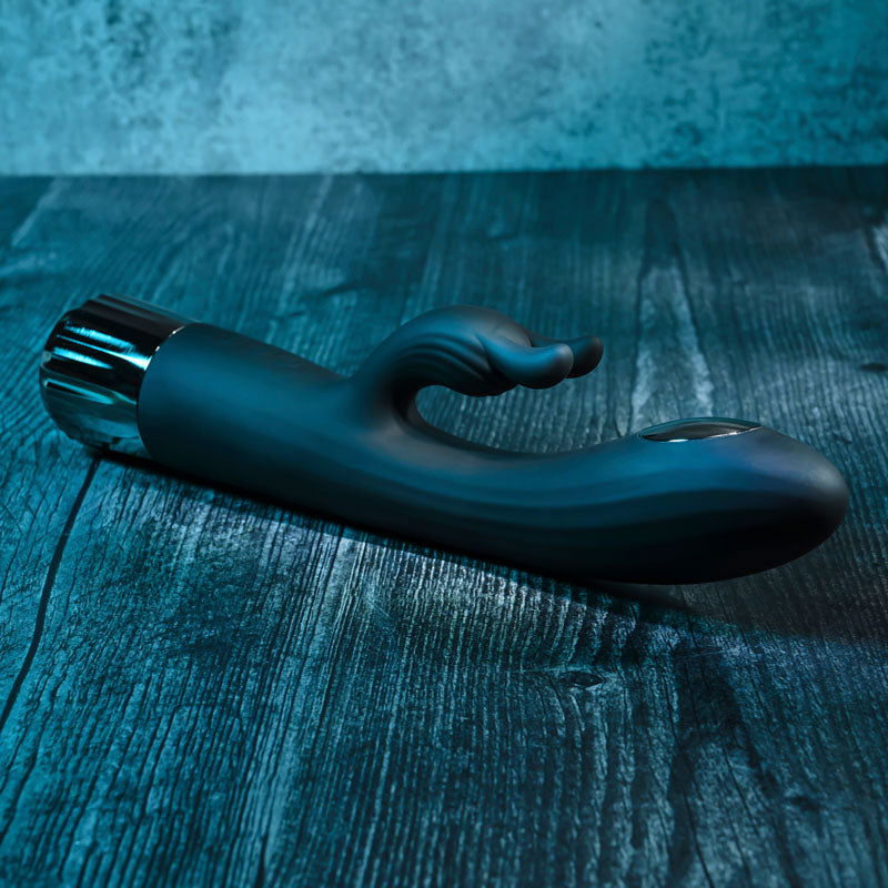 Evolved Heat Up & Chill - 24.1 cm USB Rechargeable Heating & Cooling Rabbit Vibrator - Shhh...