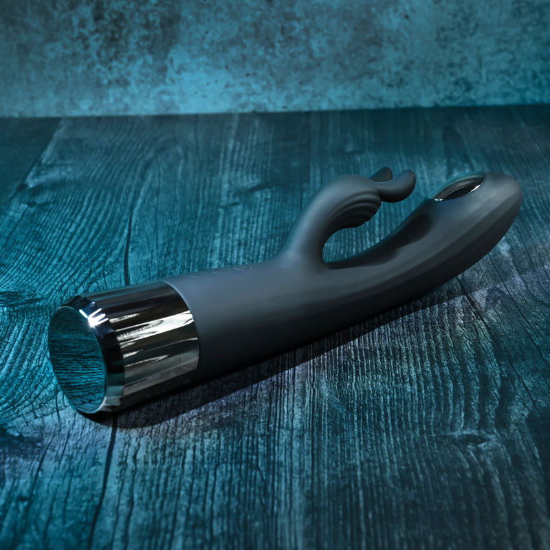 Evolved Heat Up & Chill - 24.1 cm USB Rechargeable Heating & Cooling Rabbit Vibrator - Shhh...