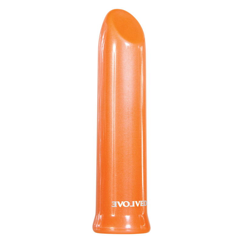 Evolved Lip Service - Orange 10 cm USB Rechargeable Lipstick Vibrator - Shhh...