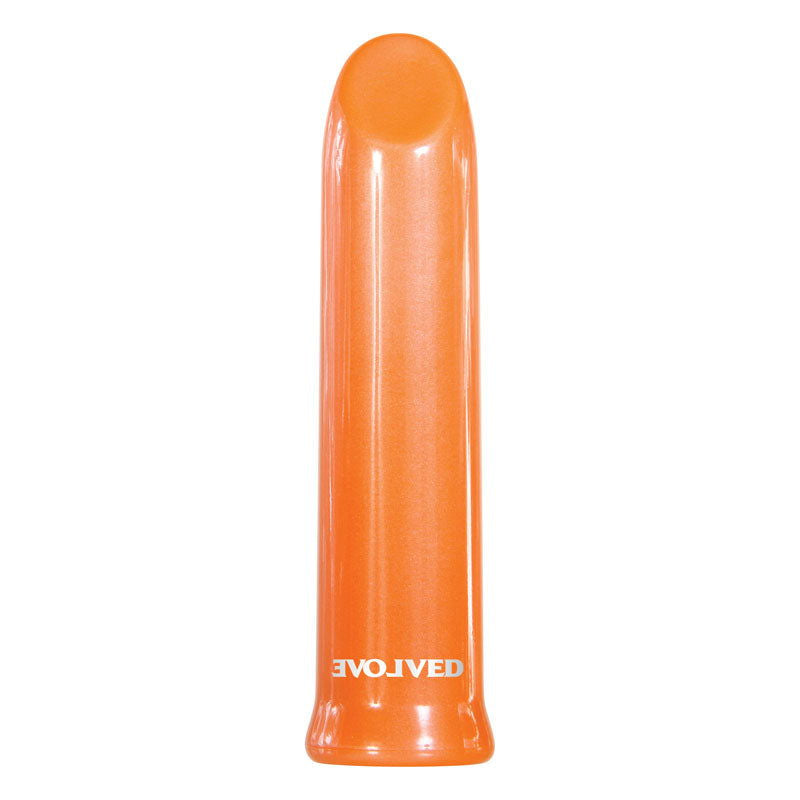 Evolved Lip Service - Orange 10 cm USB Rechargeable Lipstick Vibrator - Shhh...