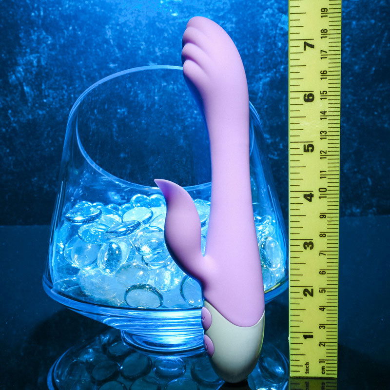 Evolved PLEASING PETAL - Lilac 19.7 cm USB Rechargeable Rabbit Vibrator - Shhh...