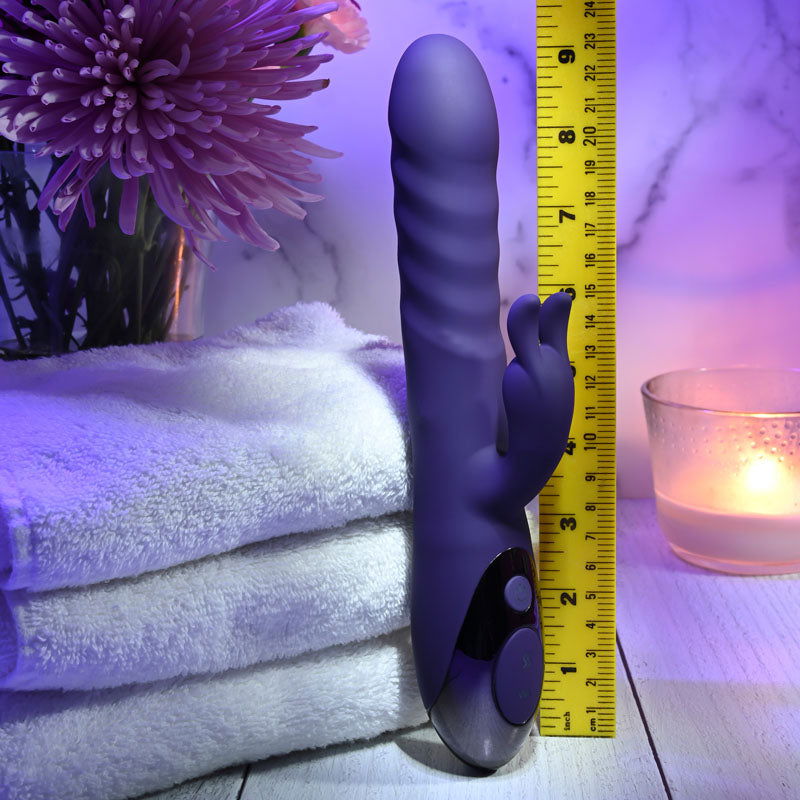 Evolved RASCALLY RABBIT - 22.9 cm USB Rechargeable Rabbit Vibrator - Shhh...