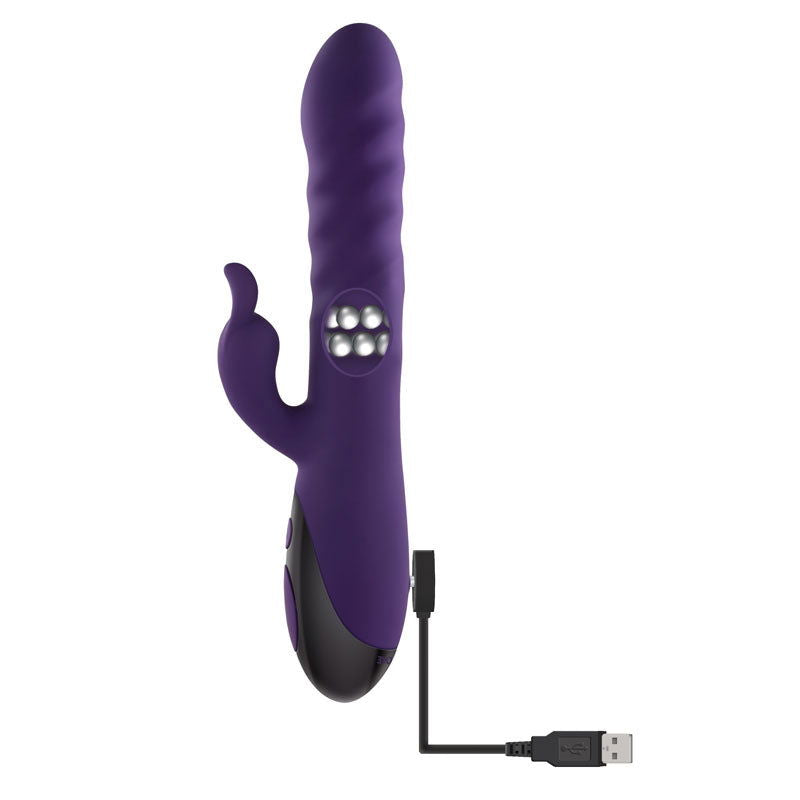 Evolved RASCALLY RABBIT - 22.9 cm USB Rechargeable Rabbit Vibrator - Shhh...