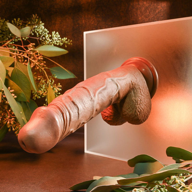 Evolved REALISTIC DILDO 8'' DARK - 21 cm Dong - Shhh...