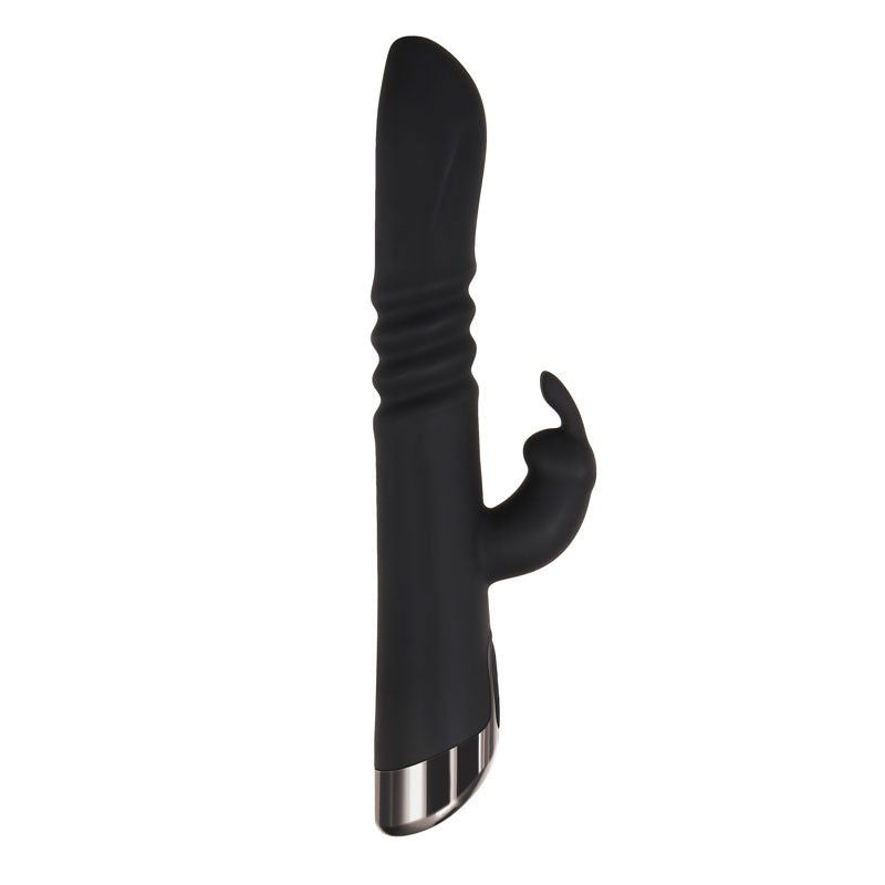 Evolved Rapid Rabbit -  25.4 cm USB Rechargeable Thrusting Rabbit Vibrator - Shhh...