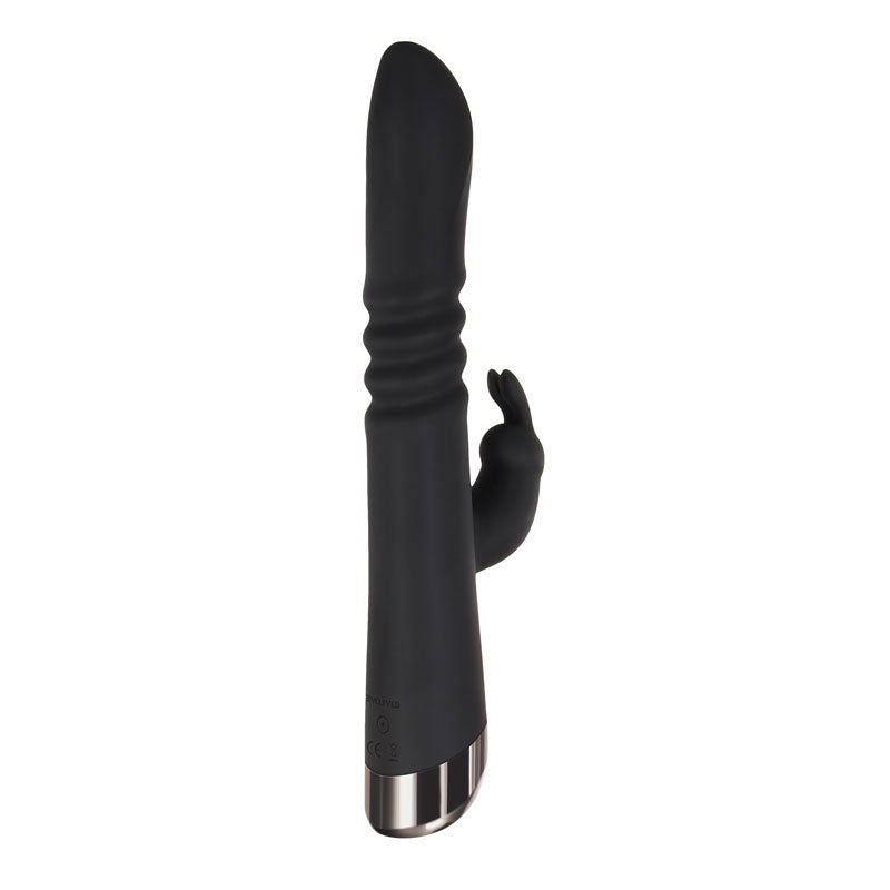 Evolved Rapid Rabbit -  25.4 cm USB Rechargeable Thrusting Rabbit Vibrator - Shhh...