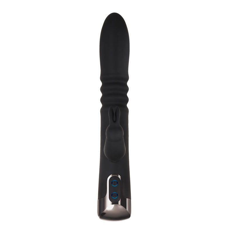 Evolved Rapid Rabbit -  25.4 cm USB Rechargeable Thrusting Rabbit Vibrator - Shhh...