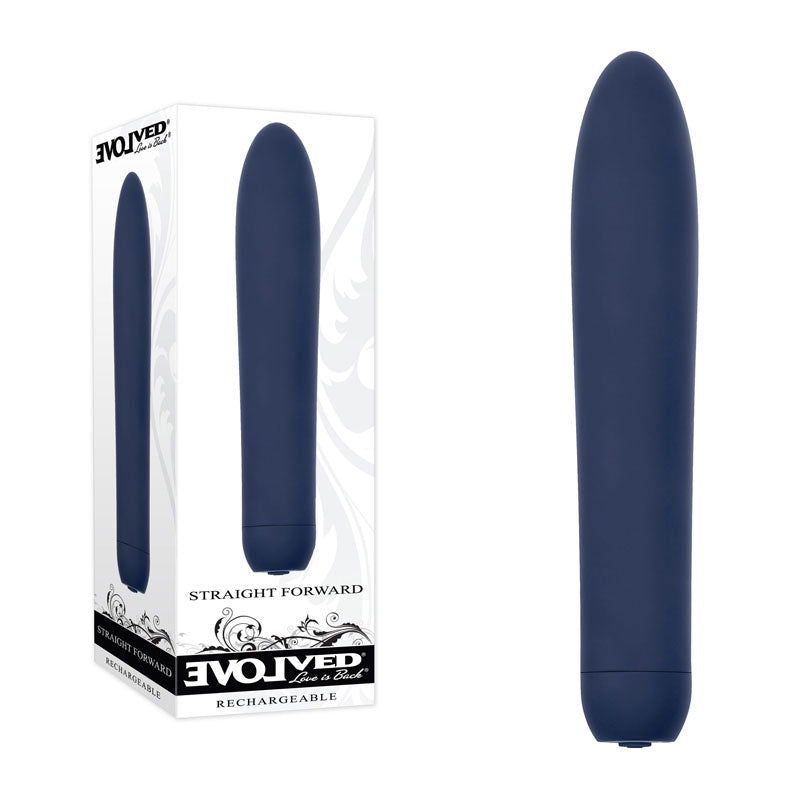 Evolved STRAIGHT FORWARD -  16.5 cm USB Rechargeable Vibrator - Shhh...