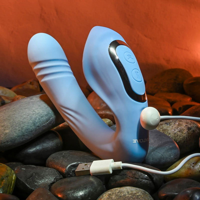 Evolved TAP & THRUST -  USB Rechargeable Dual Vibrator - Shhh...