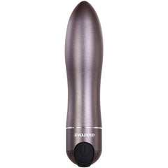 Evolved Travel-Gasm - Gray 9 cm USB Rechargeable Bullet with Travel Case - Shhh...