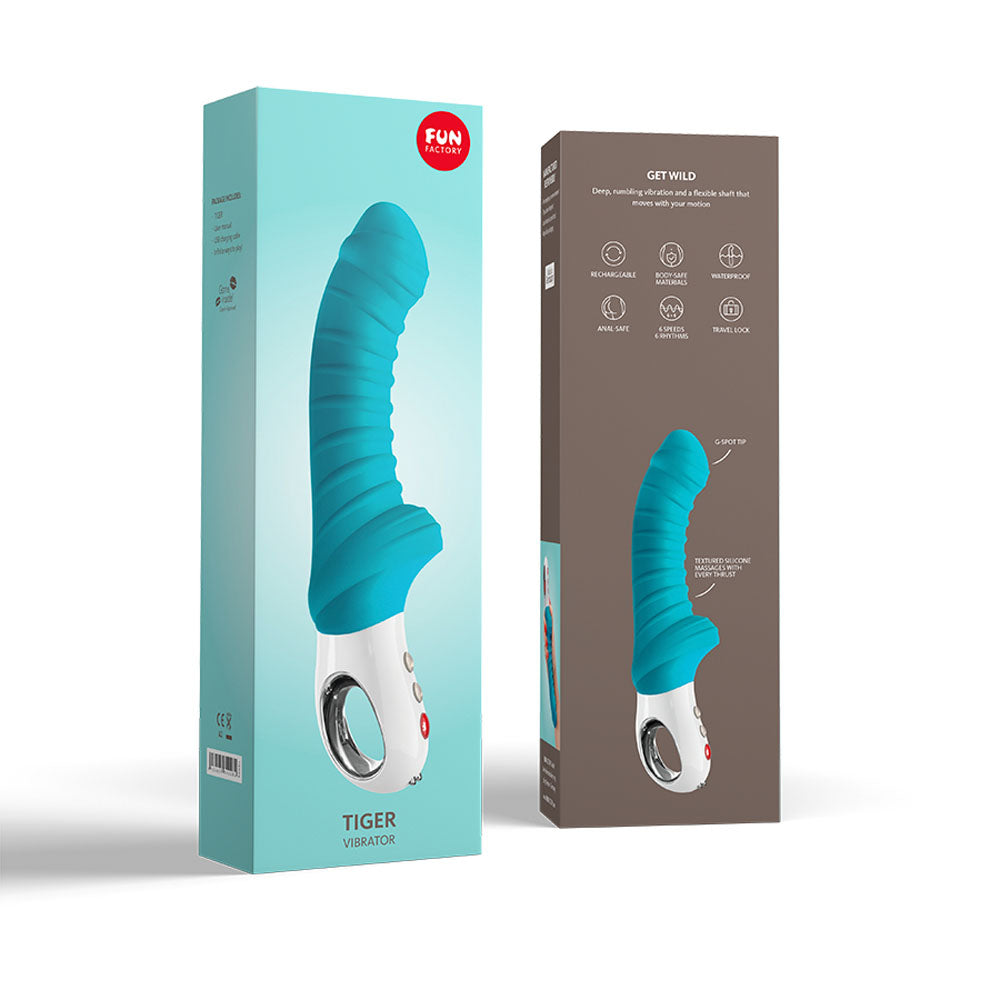 Fun Factory TIGER petrol - Petrol  22.3 USB Rechargeable Vibrator