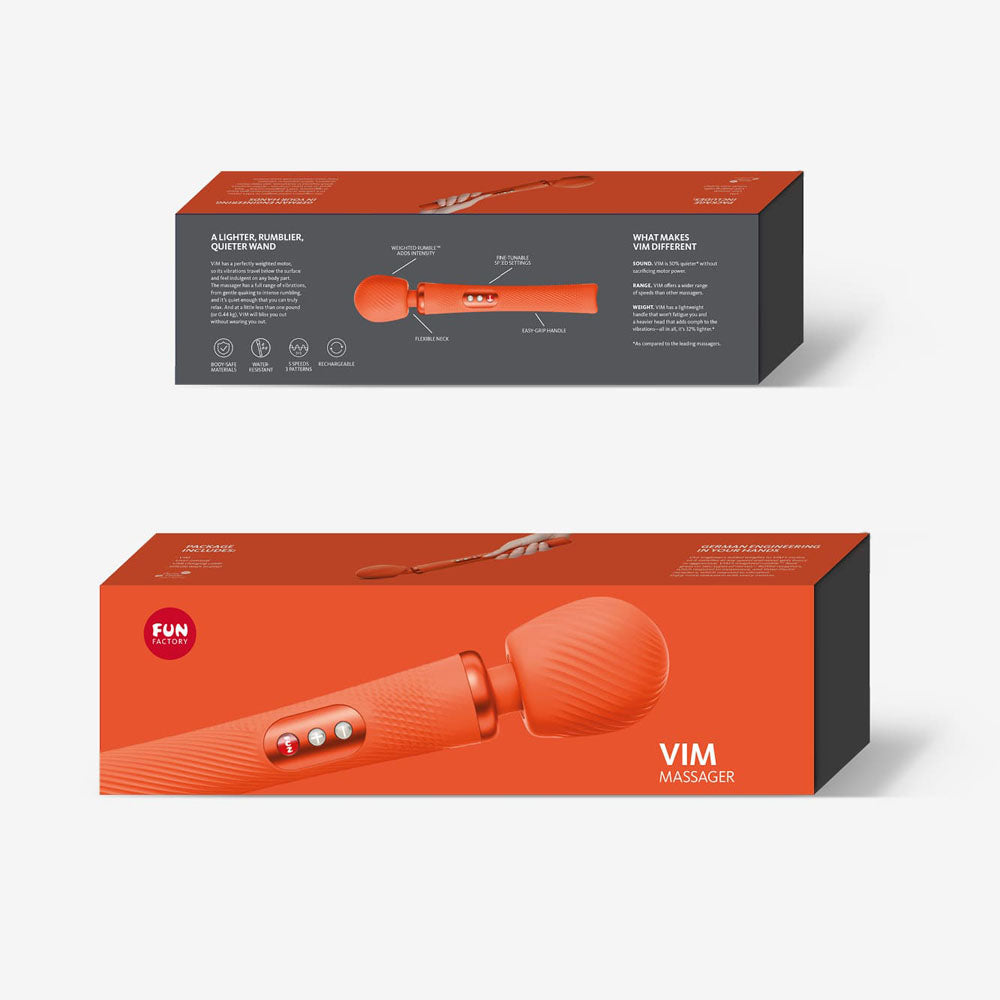 Fun Factory VIM sunrise orange - Sunset Orange 31.3 cm USB Rechargeable Massager Wand