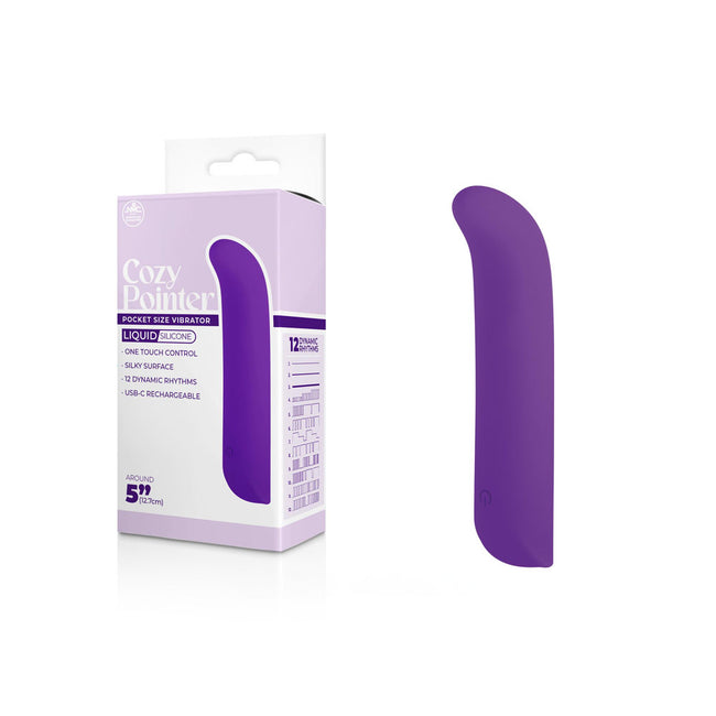 Cozy Pointer 12.7 cm Pocket Size Vibrator - Purple