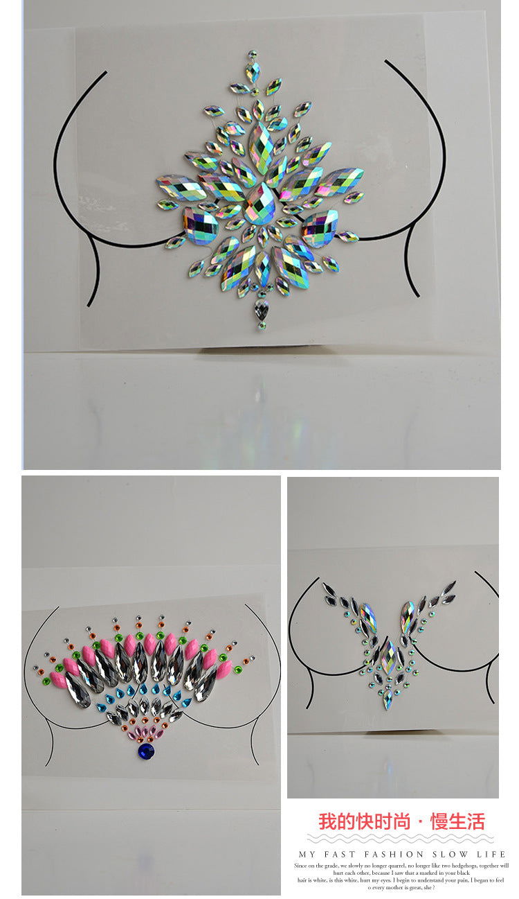 Face and Neck temporary JEWELLERY stick-ons for women - Shhh...