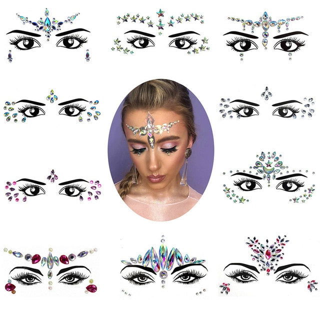 Face and Neck temporary JEWELLERY stick-ons for women - Shhh...