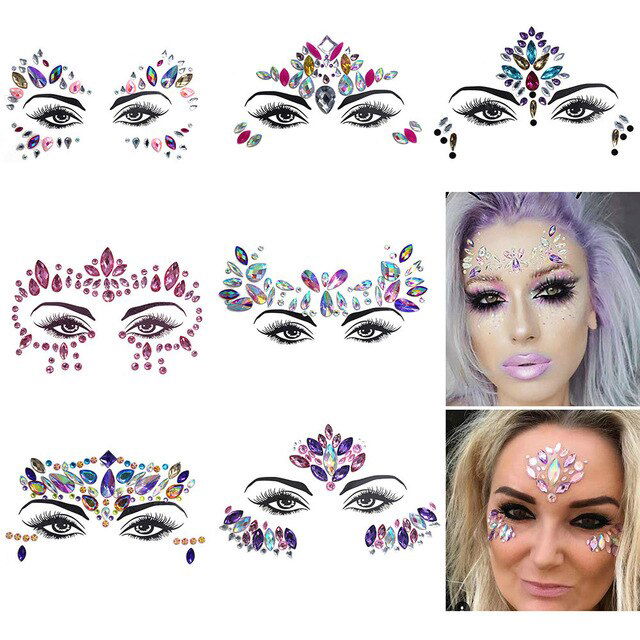 Face and Neck temporary JEWELLERY stick-ons for women - Shhh...