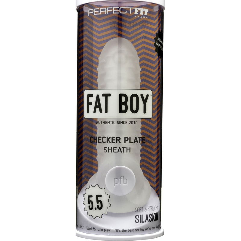 Fat Boy Checker Plate Sheath 5.5in - Shhh...