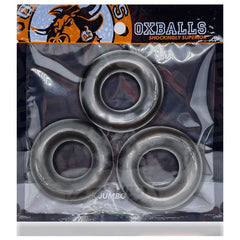 Fat Willy 3 Pc Jumbo Cockrings Black - Shhh...