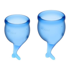 Feel Secure Menstrual Cup Dark Blue 2pcs - Shhh...