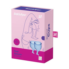 Feel Secure Menstrual Cup Dark Blue 2pcs - Shhh...