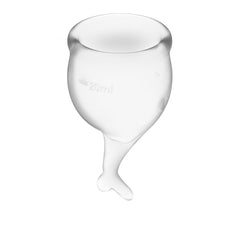 Feel Secure Menstrual Cup Transparent 2pcs - Shhh...