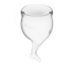 Feel Secure Menstrual Cup Transparent 2pcs - Shhh...