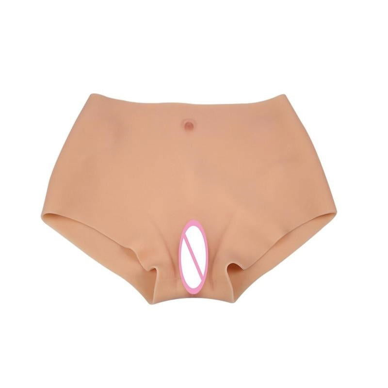 Female torso pants in silicone with penis sleeve & vaginal tract - Shhh...