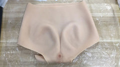 Female torso pants in silicone with penis sleeve & vaginal tract - Shhh...