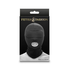 Fetish & Fantasy Mouth Only Hood - Black - Shhh...