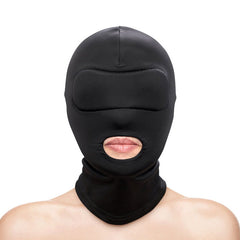 Fetish & Fantasy Mouth Only Hood - Black - Shhh...
