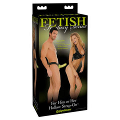 Fetish Fantasy Series For Him Or Her Hollow Strap-on - Glow in the Dark 6'' Hollow Strap-On - Shhh...