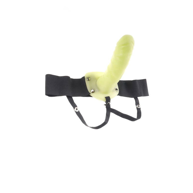 Fetish Fantasy Series For Him Or Her Hollow Strap-on - Glow in the Dark 6'' Hollow Strap-On - Shhh...
